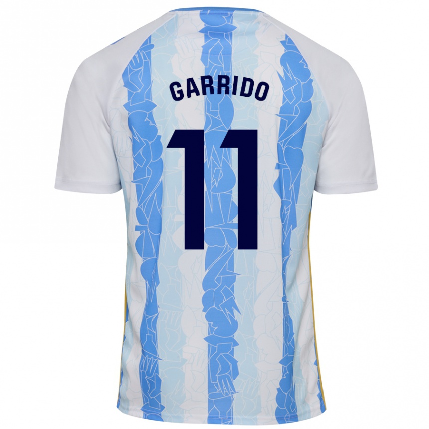 Enfant Football Maillot Rafael Garrido #11 Blanc Bleu Tenues Domicile 2024/25 Canada