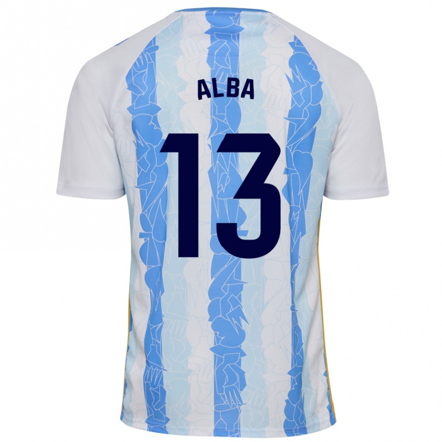 Enfant Football Maillot Alba #13 Blanc Bleu Tenues Domicile 2024/25 Canada