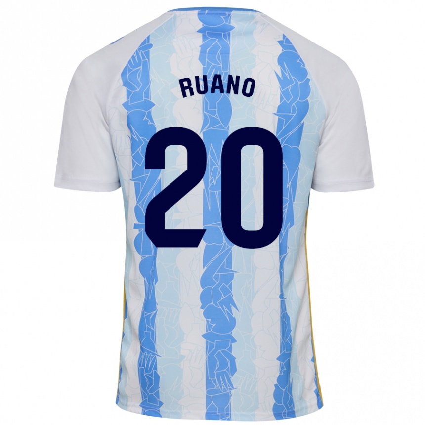 Enfant Football Maillot Celia Ruano #20 Blanc Bleu Tenues Domicile 2024/25 Canada