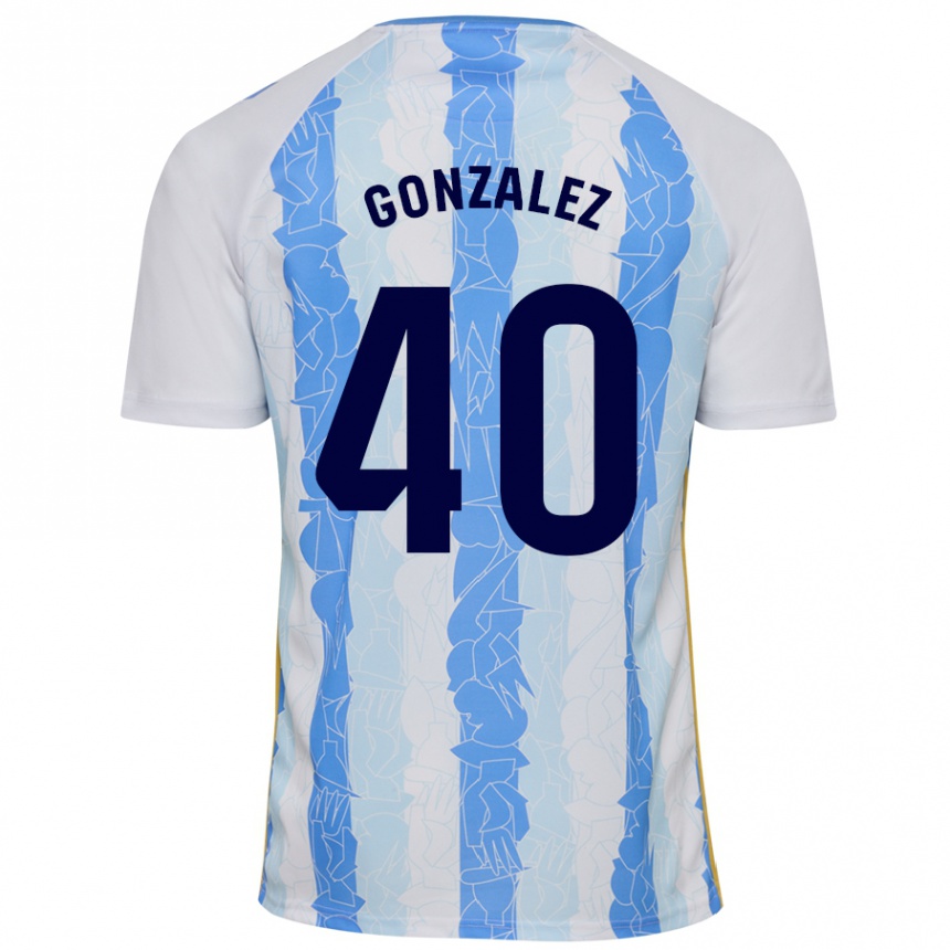 Kids Football Carol González #40 White Blue Home Jersey 2024/25 T-Shirt Canada