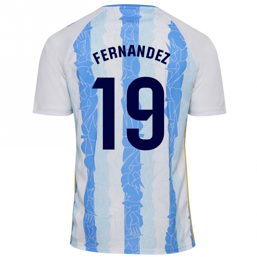 Enfant Football Maillot Raúl Fernández #19 Blanc Bleu Tenues Domicile 2024/25 Canada