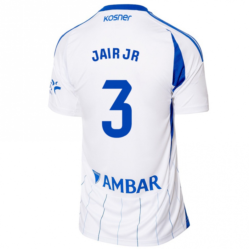 Enfant Football Maillot Jair Amador #3 Rouge Blanc Tenues Domicile 2024/25 Canada