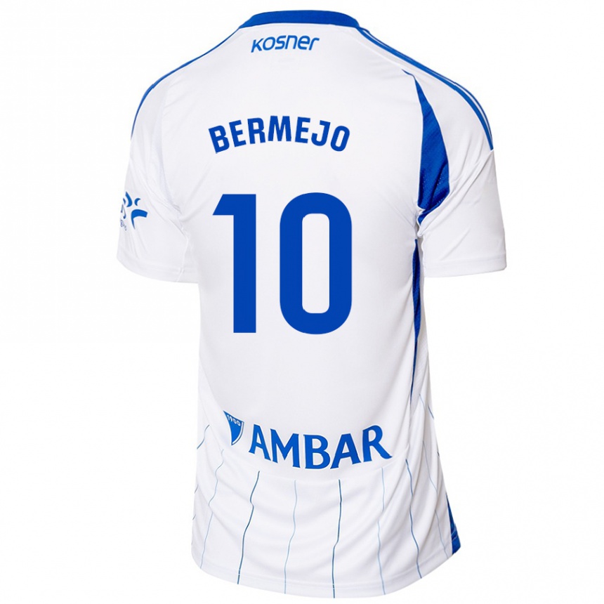 Enfant Football Maillot Sergio Bermejo #10 Rouge Blanc Tenues Domicile 2024/25 Canada