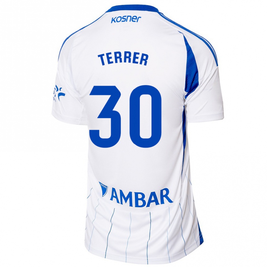 Enfant Football Maillot Lucas Terrer #30 Rouge Blanc Tenues Domicile 2024/25 Canada