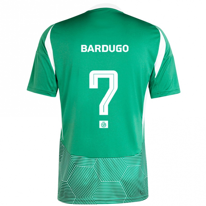 Kids Football Ariel Bardugo #0 Green White Home Jersey 2024/25 T-Shirt Canada