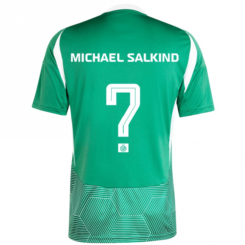 Enfant Football Maillot Liav Michael Salkind #0 Vert Blanc Tenues Domicile 2024/25 Canada