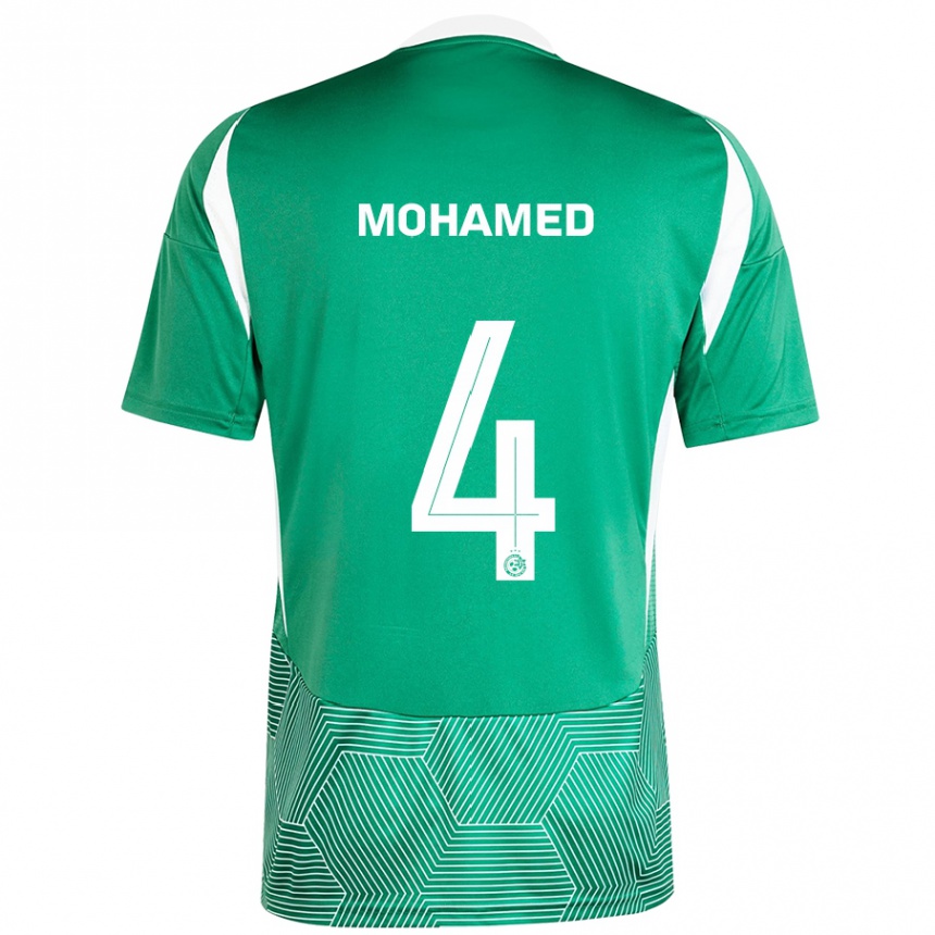 Enfant Football Maillot Ali Mohamed #4 Vert Blanc Tenues Domicile 2024/25 Canada