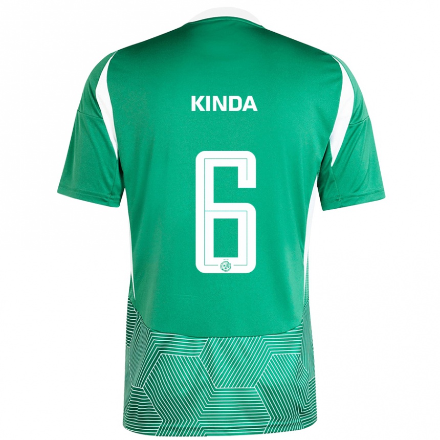 Kids Football Gadi Kinda #6 Green White Home Jersey 2024/25 T-Shirt Canada