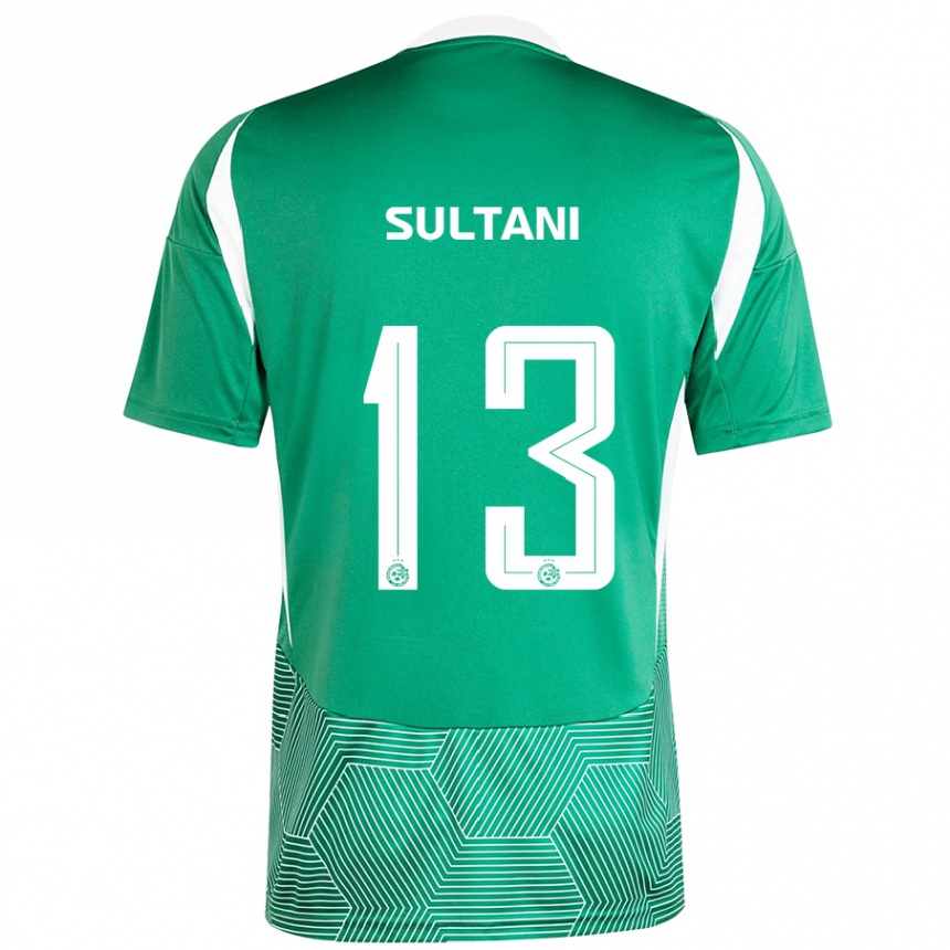 Kids Football Tomás Sultani #13 Green White Home Jersey 2024/25 T-Shirt Canada