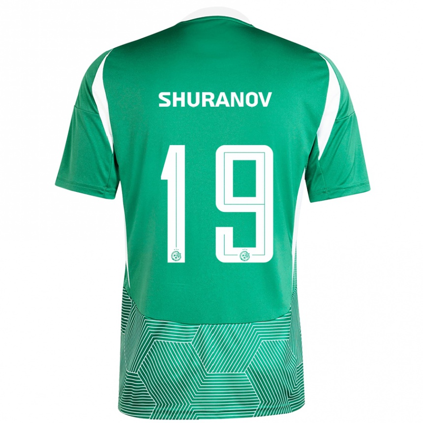 Enfant Football Maillot Erik Shuranov #19 Vert Blanc Tenues Domicile 2024/25 Canada