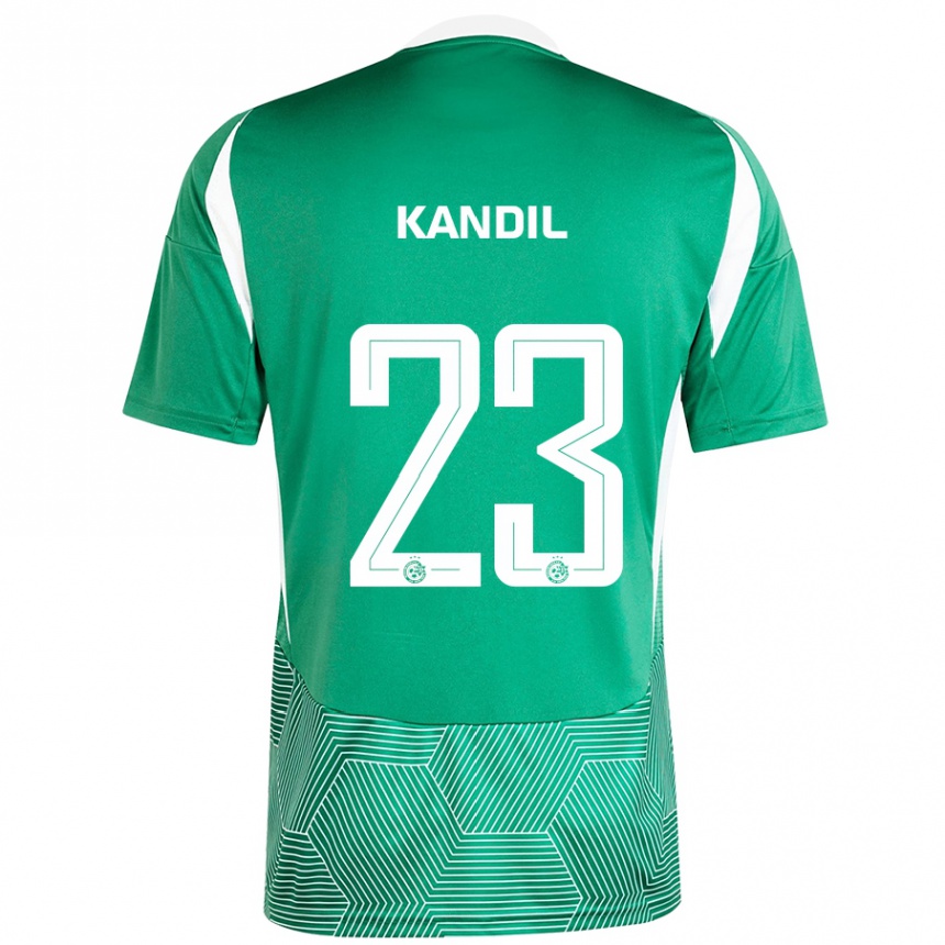 Enfant Football Maillot Maor Kandil #23 Vert Blanc Tenues Domicile 2024/25 Canada