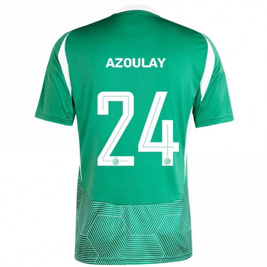 Kids Football Ethane Azoulay #24 Green White Home Jersey 2024/25 T-Shirt Canada