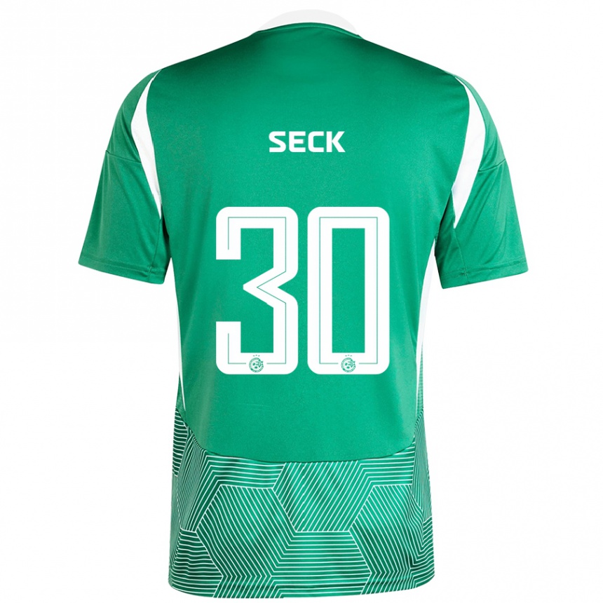 Enfant Football Maillot Abdoulaye Seck #30 Vert Blanc Tenues Domicile 2024/25 Canada