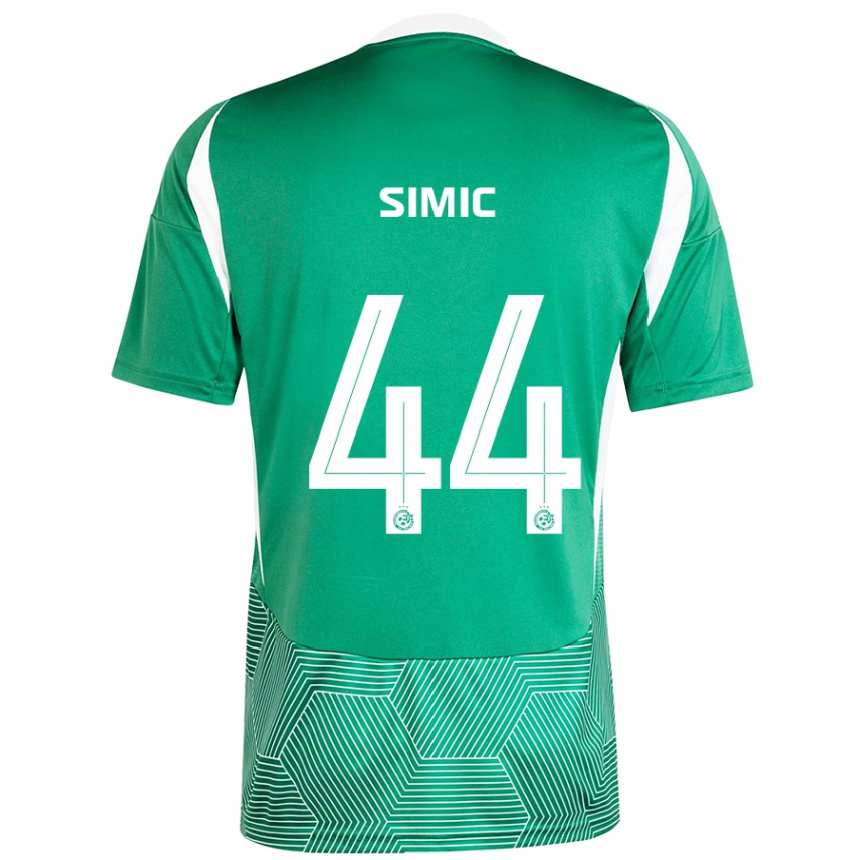 Enfant Football Maillot Lorenco Simic #44 Vert Blanc Tenues Domicile 2024/25 Canada