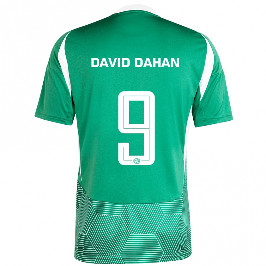 Enfant Football Maillot Omer David Dahan #9 Vert Blanc Tenues Domicile 2024/25 Canada