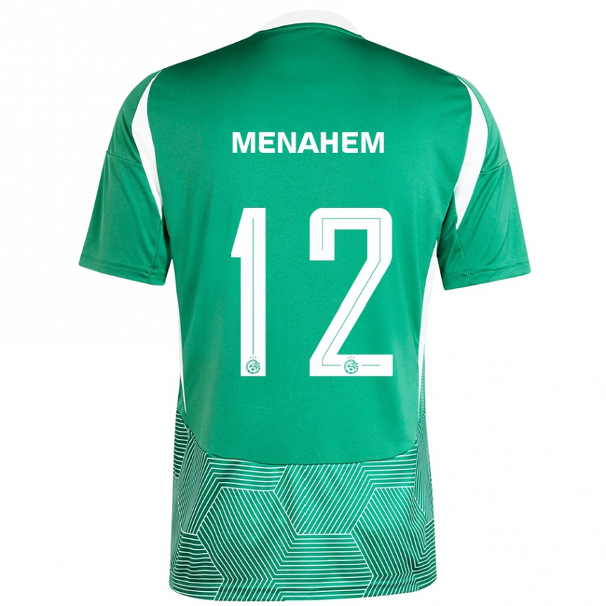 Enfant Football Maillot Sun Menahem #12 Vert Blanc Tenues Domicile 2024/25 Canada