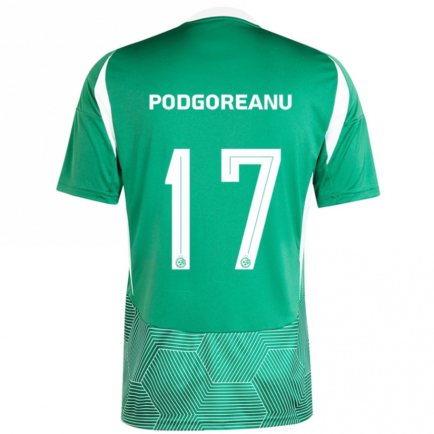 Enfant Football Maillot Suf Podgoreanu #17 Vert Blanc Tenues Domicile 2024/25 Canada