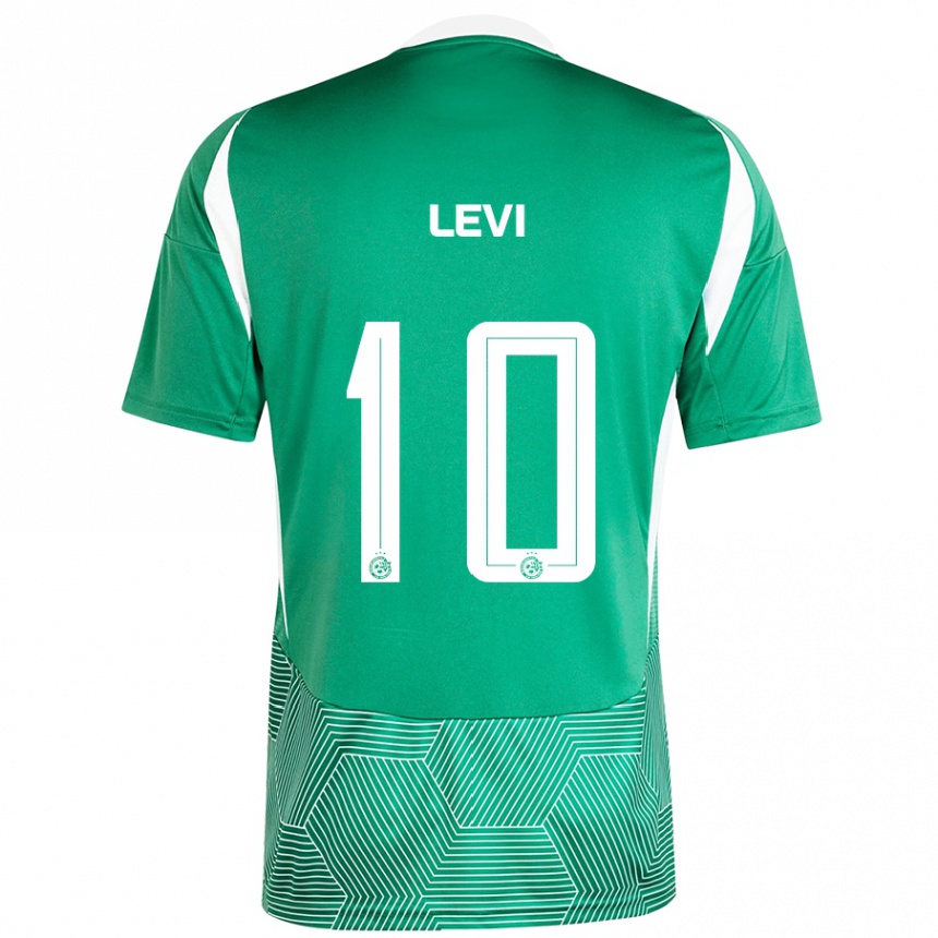 Enfant Football Maillot Yarin Levi #10 Vert Blanc Tenues Domicile 2024/25 Canada