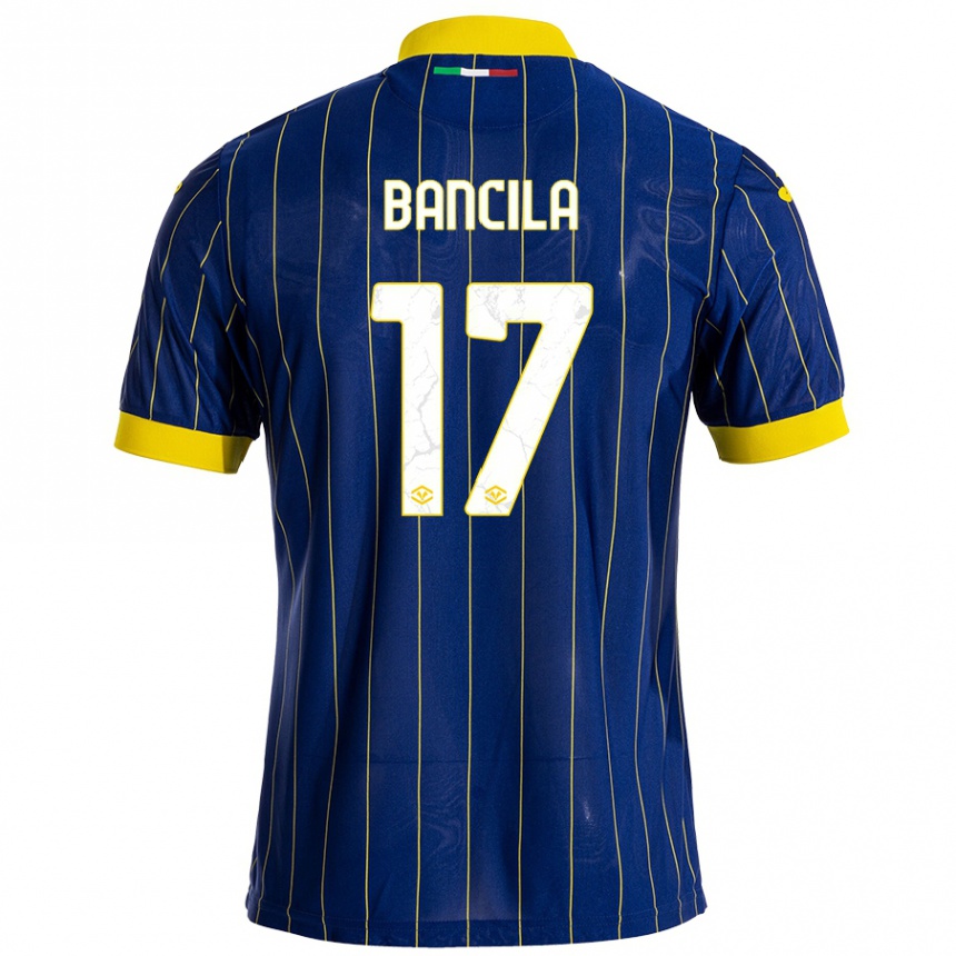 Enfant Football Maillot Darius Bancila #17 Bleu Jaune Tenues Domicile 2024/25 Canada