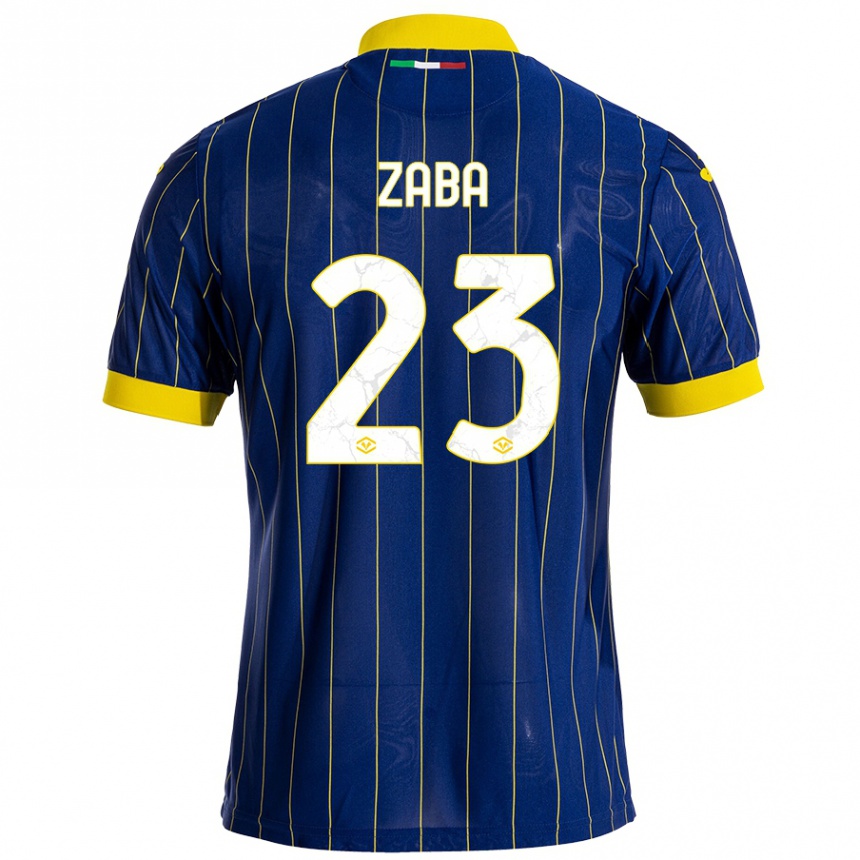 Kids Football Nelson Zaba #23 Blue Yellow Home Jersey 2024/25 T-Shirt Canada