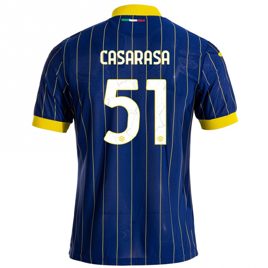 Kids Football Asia Casarasa #51 Blue Yellow Home Jersey 2024/25 T-Shirt Canada