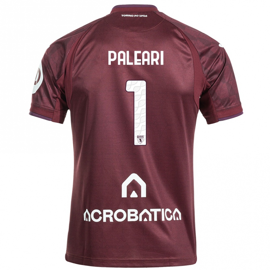 Kids Football Alberto Paleari #1 Maroon White Home Jersey 2024/25 T-Shirt Canada