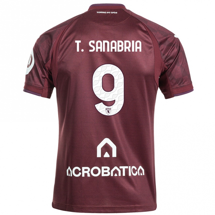 Kids Football Antonio Sanabria #9 Maroon White Home Jersey 2024/25 T-Shirt Canada