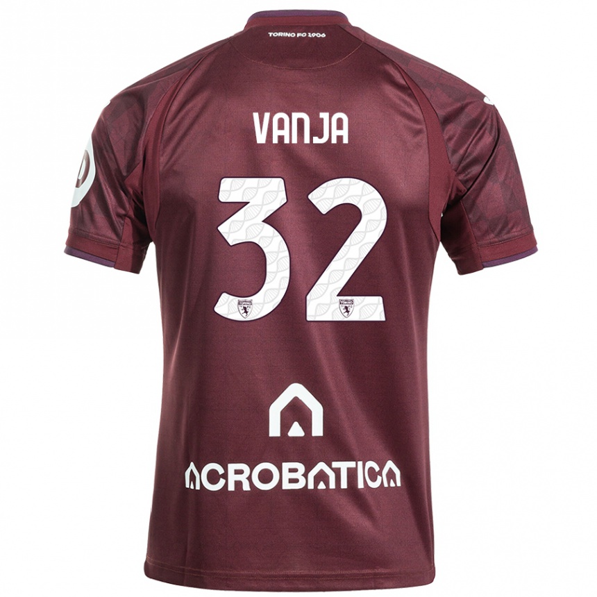 Kids Football Vanja Milinković-Savić #32 Maroon White Home Jersey 2024/25 T-Shirt Canada