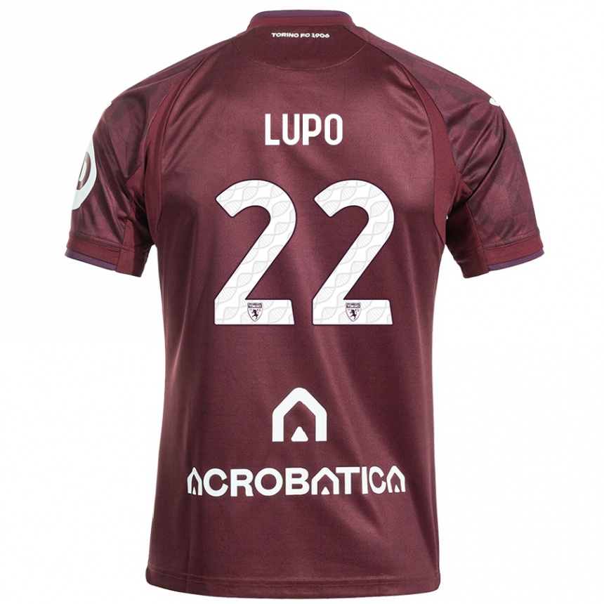 Kids Football Enrica Lupo #22 Maroon White Home Jersey 2024/25 T-Shirt Canada