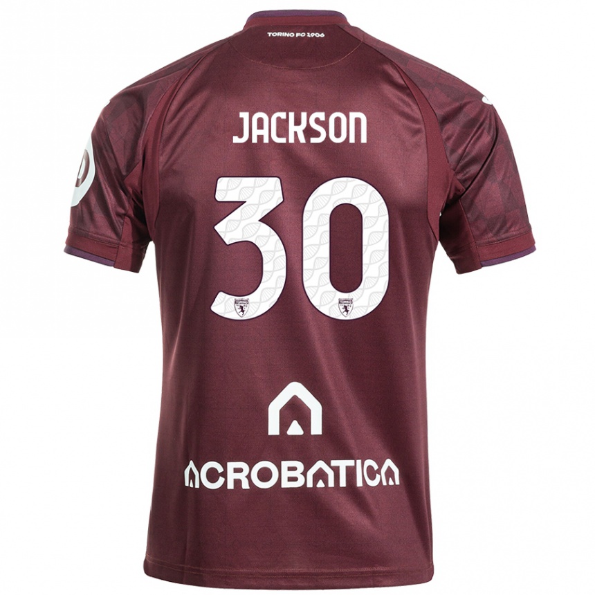 Kids Football Michael Jackson #30 Maroon White Home Jersey 2024/25 T-Shirt Canada