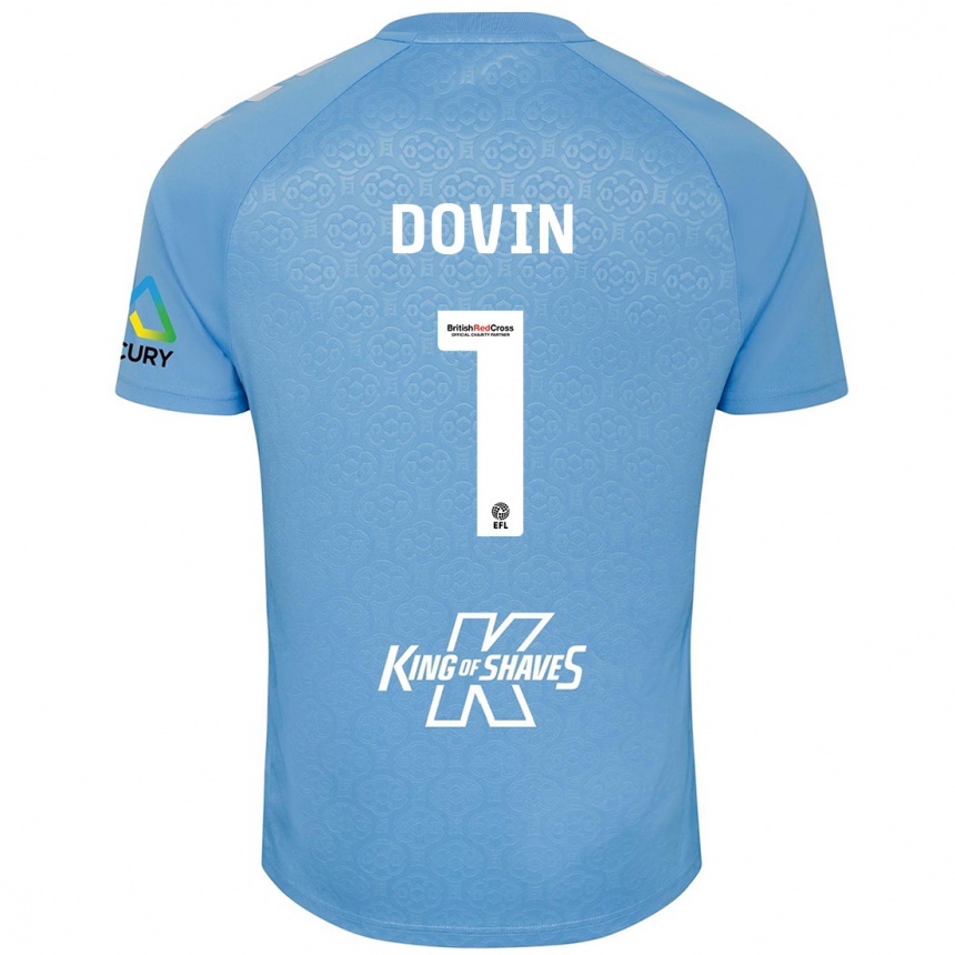 Enfant Football Maillot Oliver Dovin #1 Bleu Blanc Tenues Domicile 2024/25 Canada