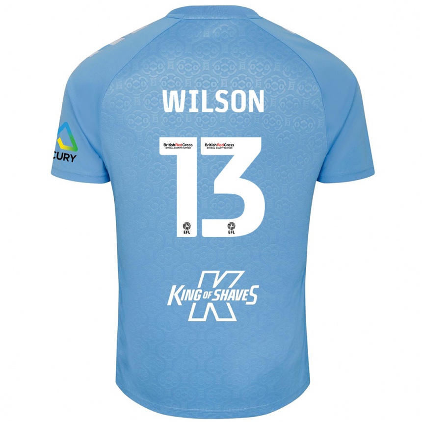 Kids Football Ben Wilson #13 Blue White Home Jersey 2024/25 T-Shirt Canada