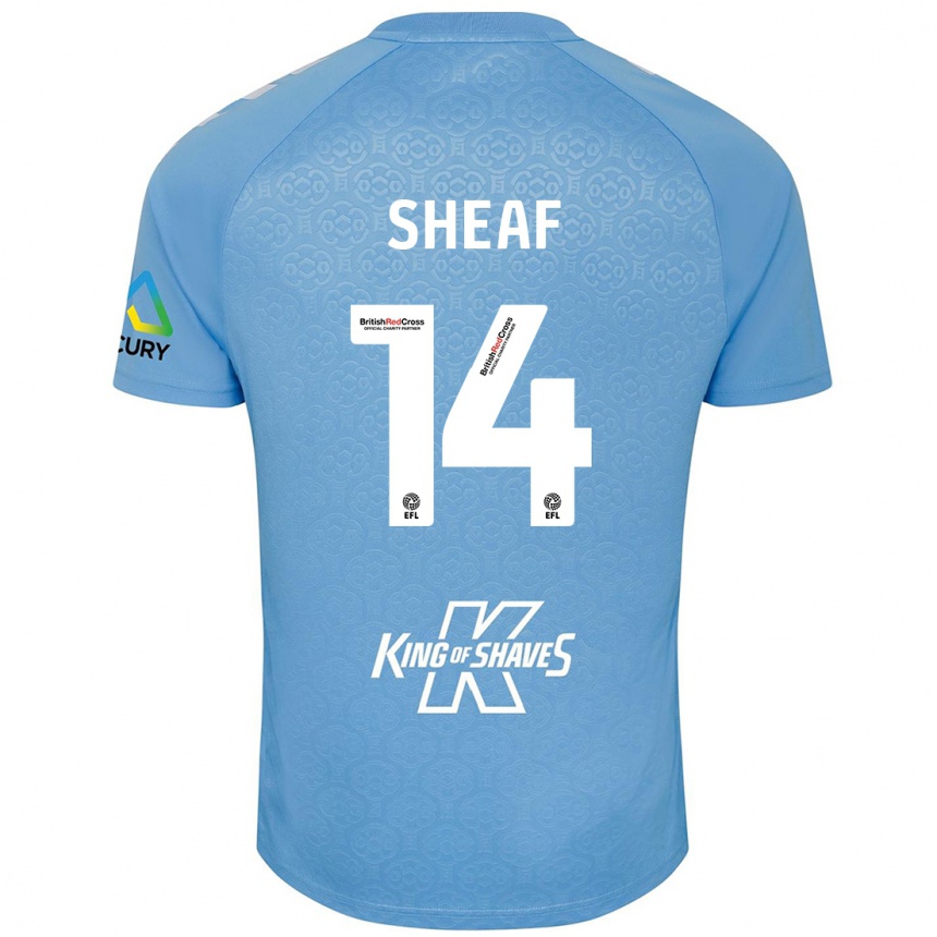 Enfant Football Maillot Ben Sheaf #14 Bleu Blanc Tenues Domicile 2024/25 Canada