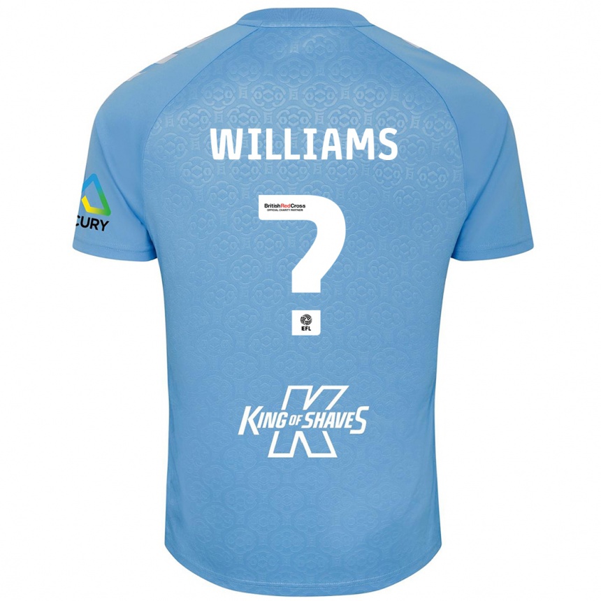 Kids Football Thomas Williams #0 Blue White Home Jersey 2024/25 T-Shirt Canada