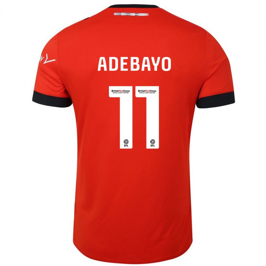 Enfant Football Maillot Elijah Adebayo #11 Orange Noir Tenues Domicile 2024/25 Canada