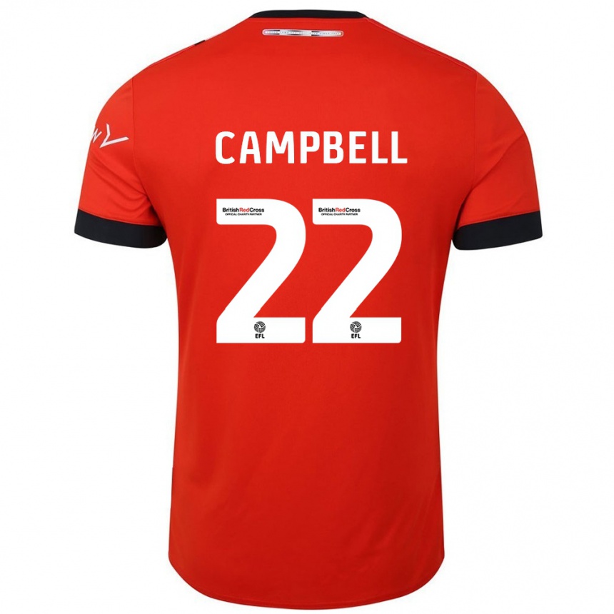 Kids Football Allan Campbell #22 Orange Black Home Jersey 2024/25 T-Shirt Canada