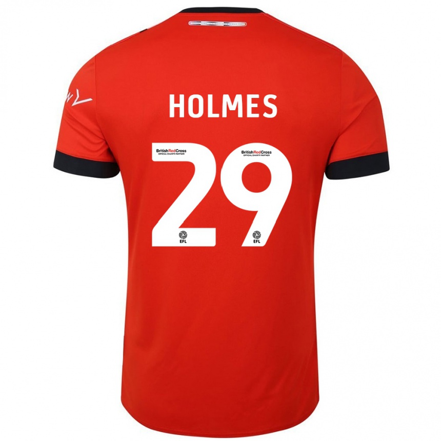 Enfant Football Maillot Tom Holmes #29 Orange Noir Tenues Domicile 2024/25 Canada