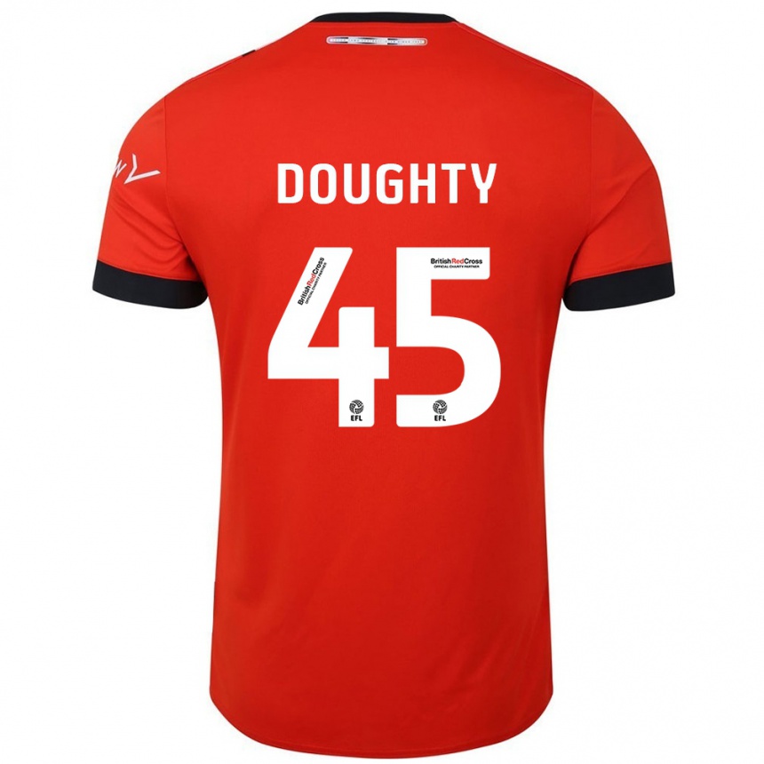 Kids Football Alfie Doughty #45 Orange Black Home Jersey 2024/25 T-Shirt Canada