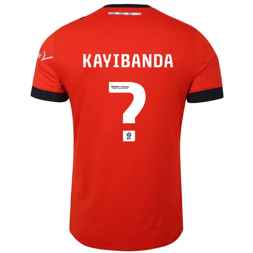 Enfant Football Maillot Claude Kayibanda #0 Orange Noir Tenues Domicile 2024/25 Canada