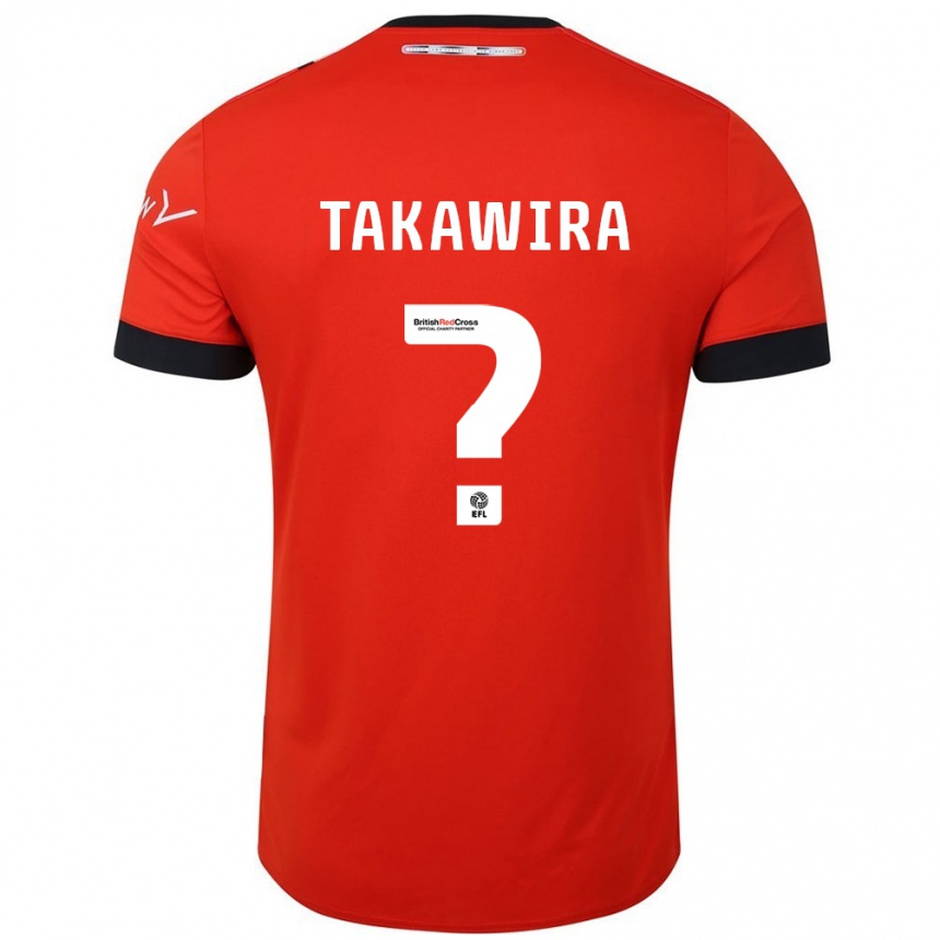 Enfant Football Maillot Matthew Takawira #0 Orange Noir Tenues Domicile 2024/25 Canada