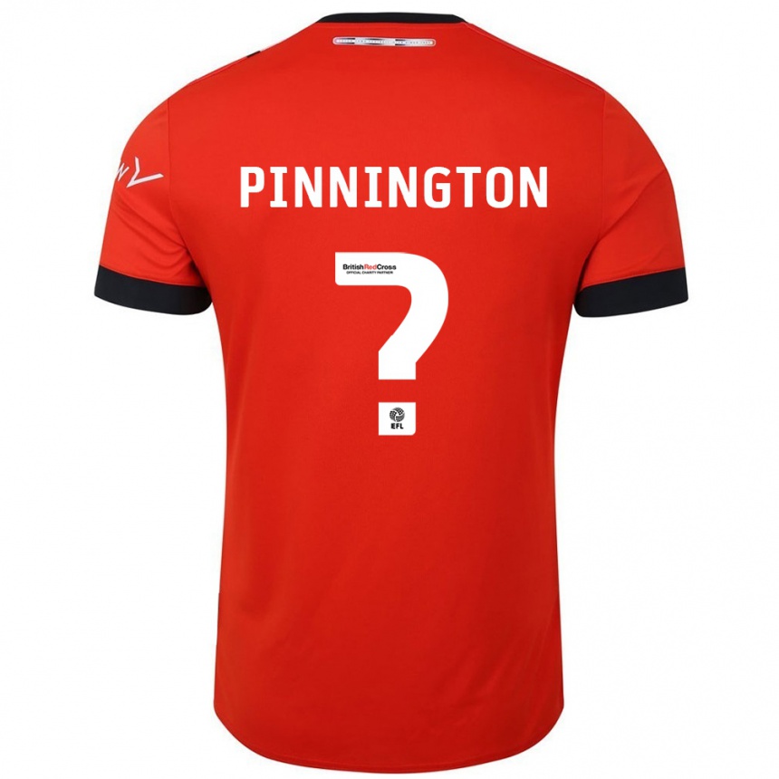 Enfant Football Maillot Jacob Pinnington #0 Orange Noir Tenues Domicile 2024/25 Canada