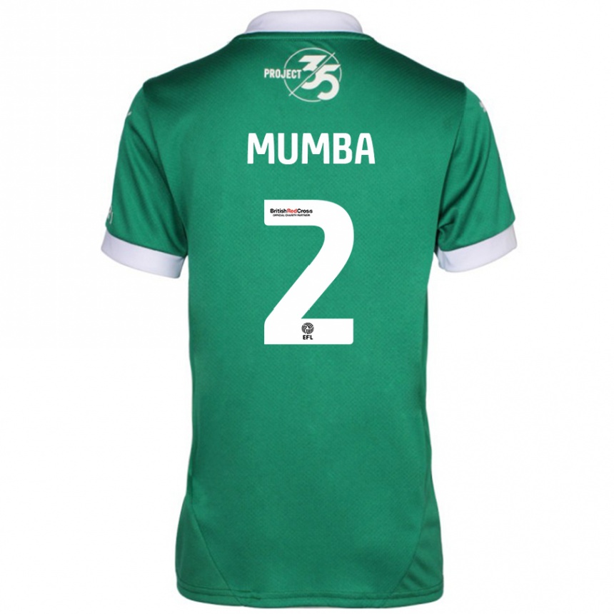 Enfant Football Maillot Bali Mumba #2 Vert Blanc Tenues Domicile 2024/25 Canada