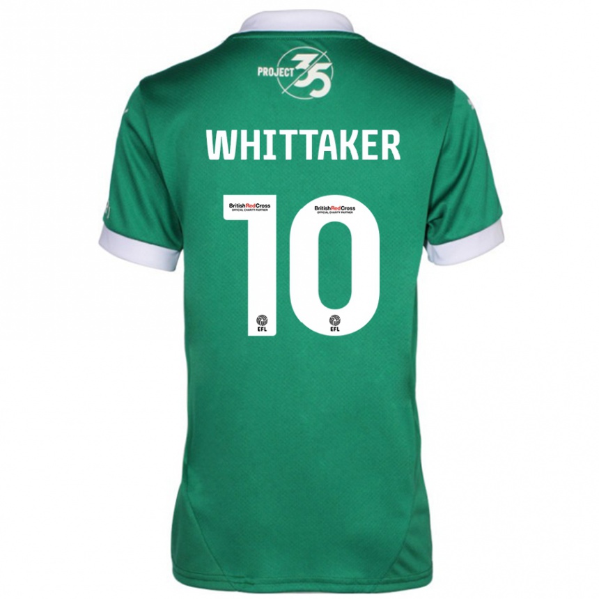 Enfant Football Maillot Morgan Whittaker #10 Vert Blanc Tenues Domicile 2024/25 Canada