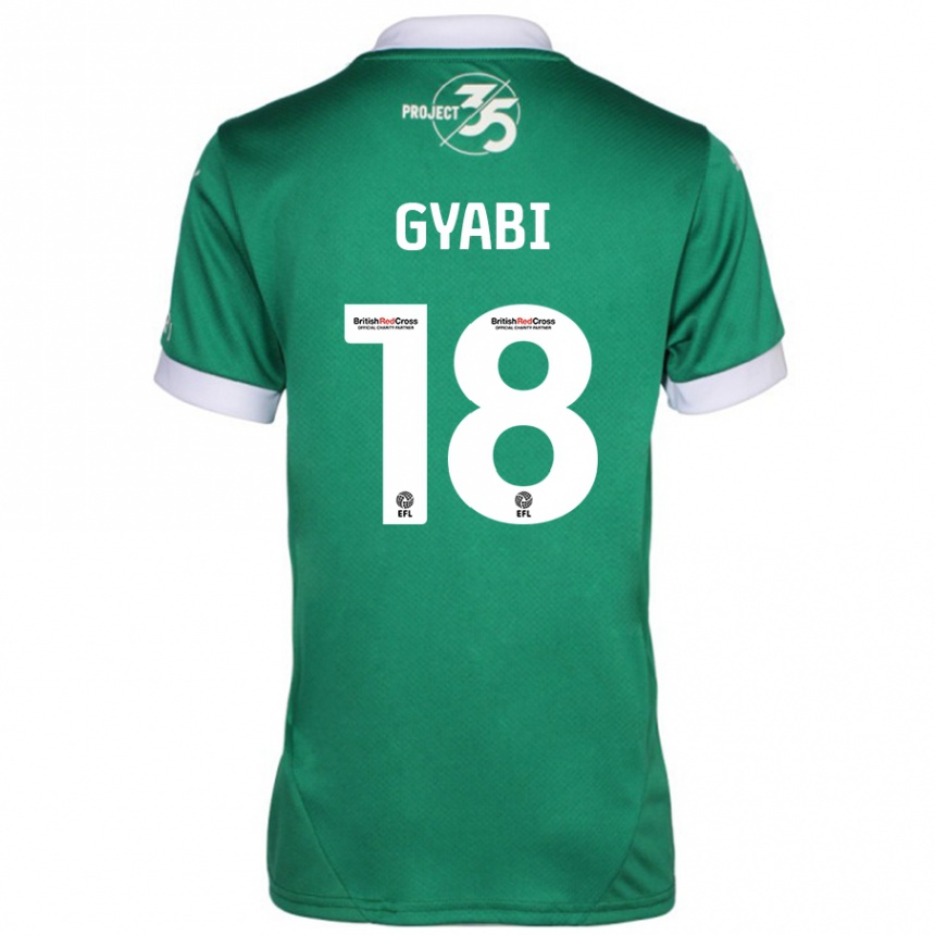 Enfant Football Maillot Darko Gyabi #18 Vert Blanc Tenues Domicile 2024/25 Canada