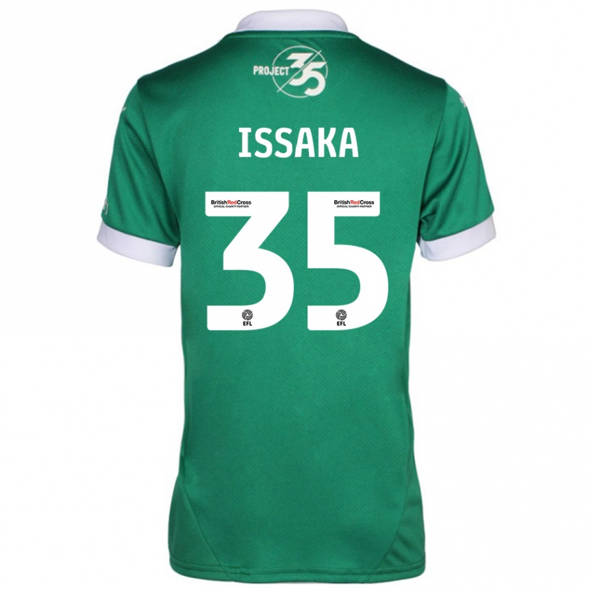 Enfant Football Maillot Freddie Issaka #35 Vert Blanc Tenues Domicile 2024/25 Canada