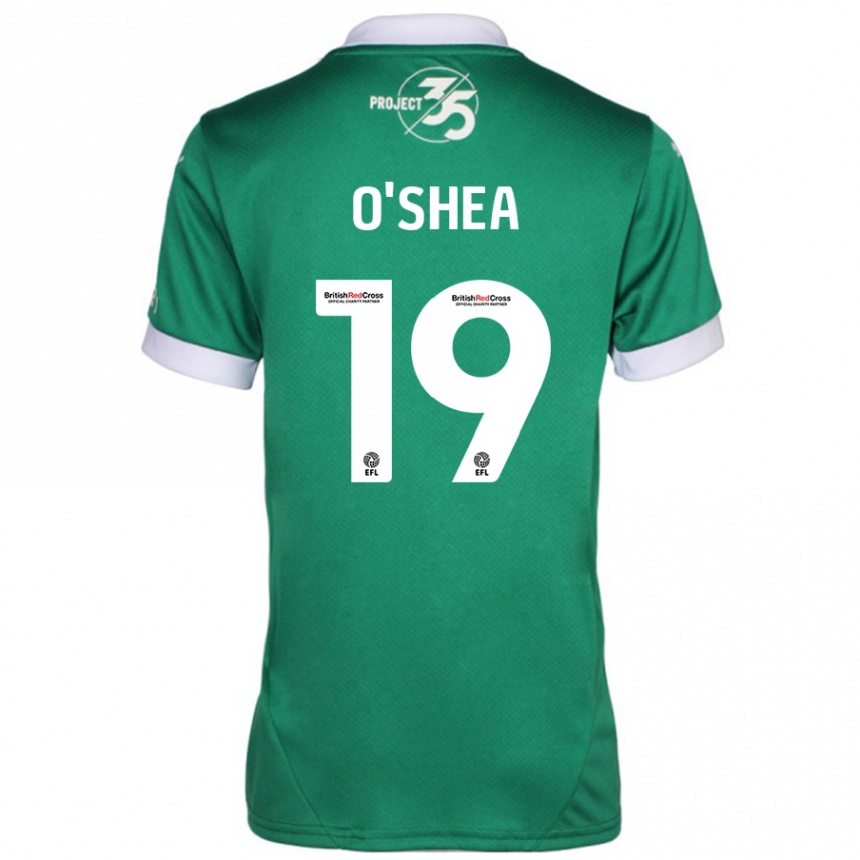 Enfant Football Maillot Erin O'shea #19 Vert Blanc Tenues Domicile 2024/25 Canada