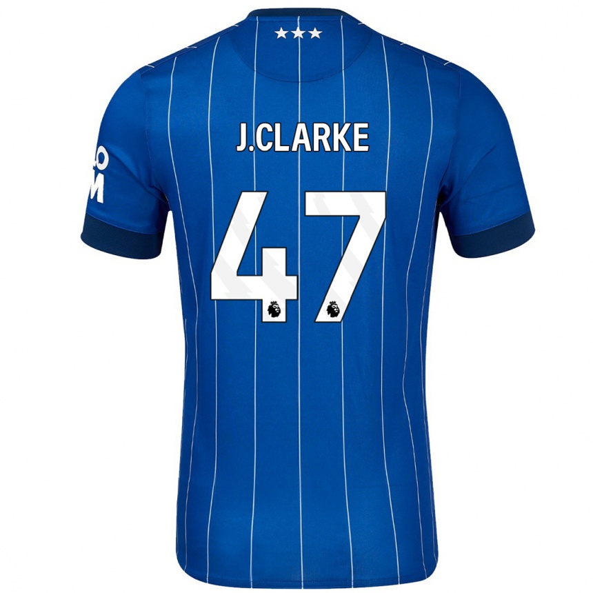 Enfant Football Maillot Jack Clarke #47 Bleu Marine Tenues Domicile 2024/25 Canada