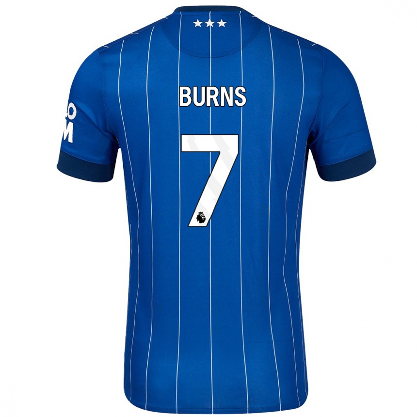 Kids Football Wes Burns #7 Navy Blue Home Jersey 2024/25 T-Shirt Canada