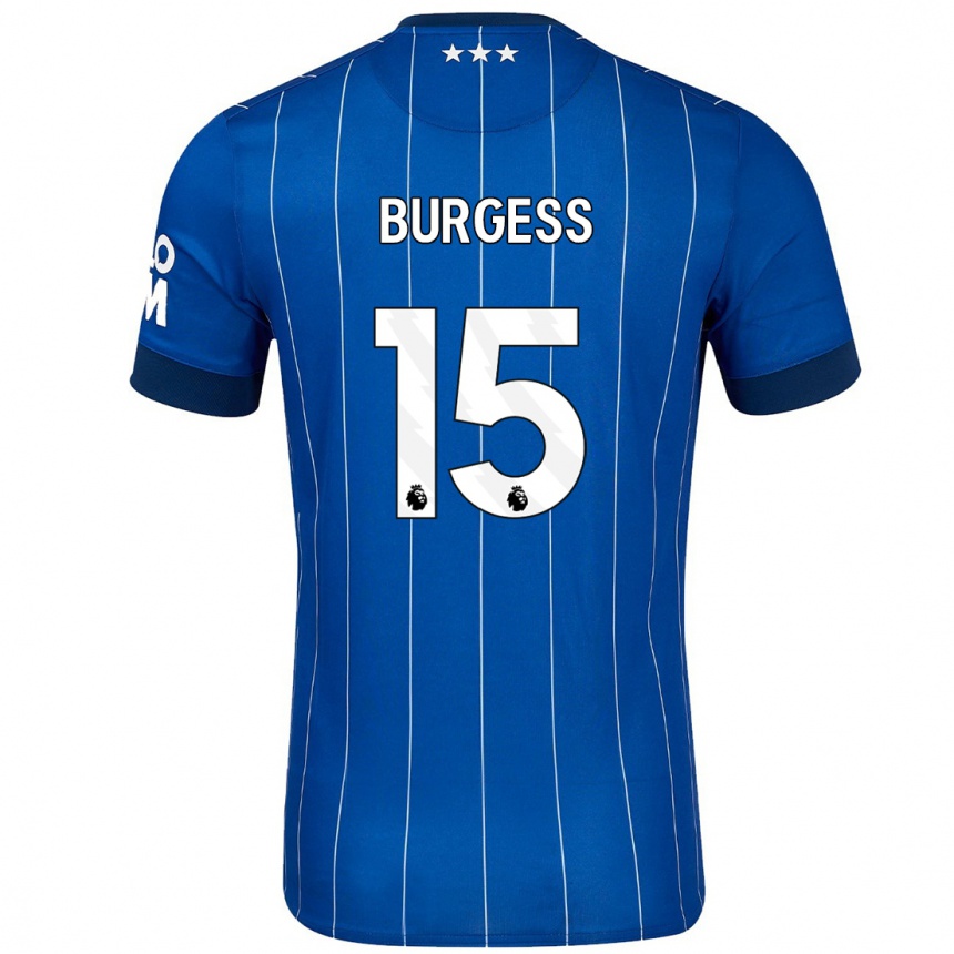 Enfant Football Maillot Cameron Burgess #15 Bleu Marine Tenues Domicile 2024/25 Canada