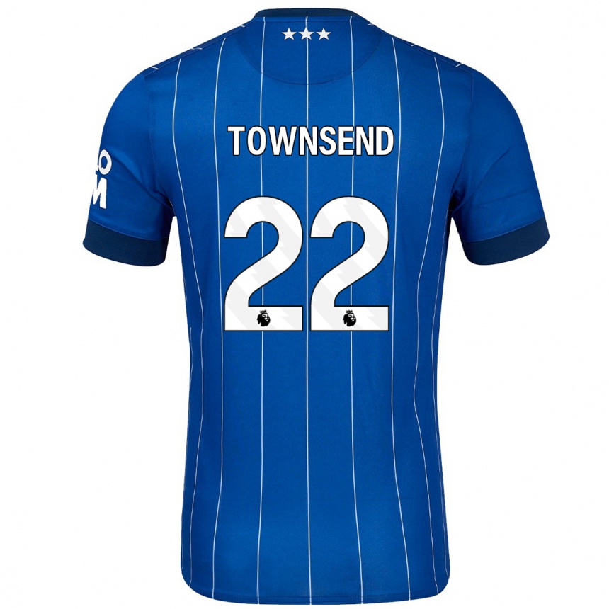 Enfant Football Maillot Conor Townsend #22 Bleu Marine Tenues Domicile 2024/25 Canada